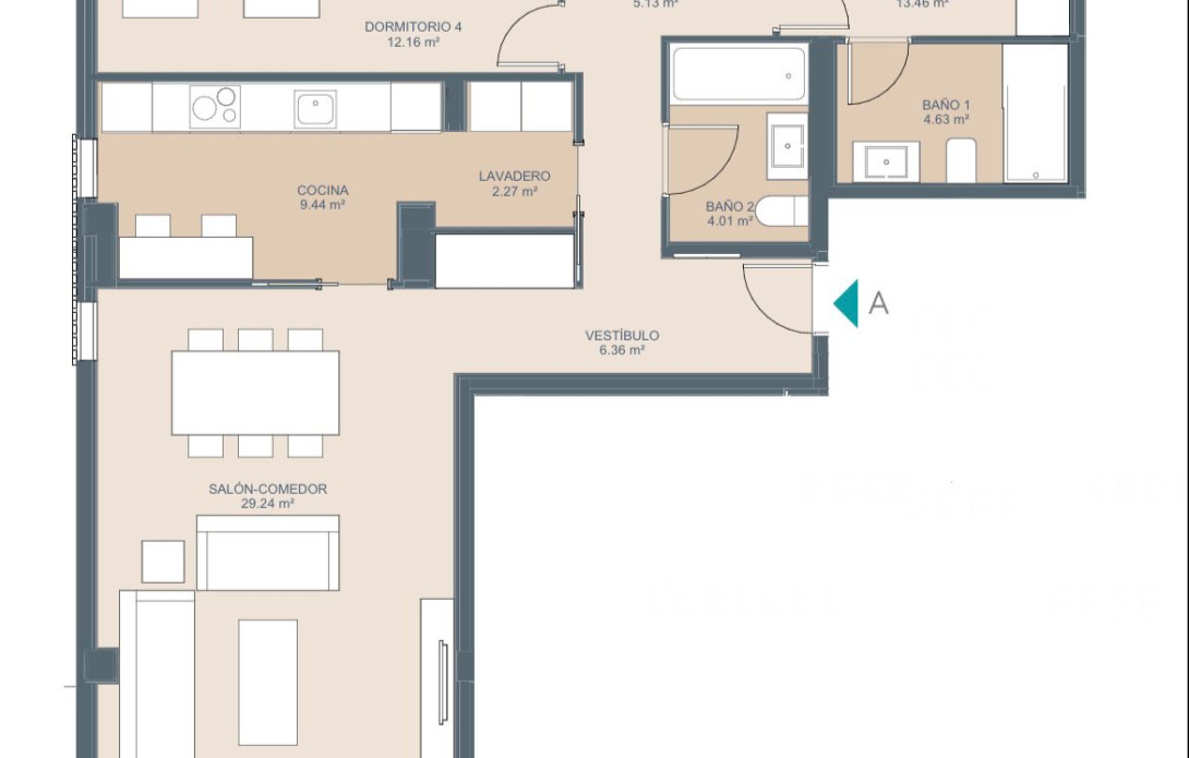 Piso en Santa Bárbara